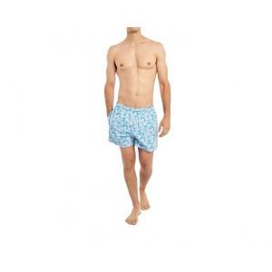 NEW BERMIES turtle bay swim trunks in pink & blue